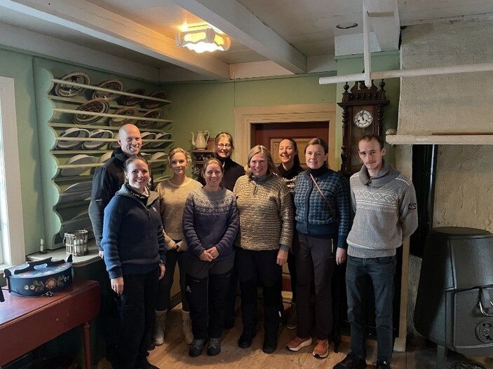 The Norwegian participants in the Norwegian-Swedish NIP during their first in-person meeting. 